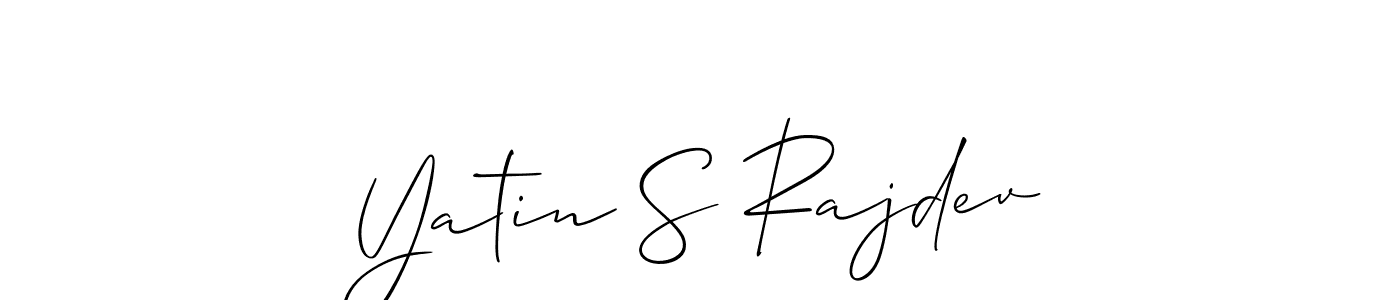 Also You can easily find your signature by using the search form. We will create Yatin S Rajdev name handwritten signature images for you free of cost using Allison_Script sign style. Yatin S Rajdev signature style 2 images and pictures png