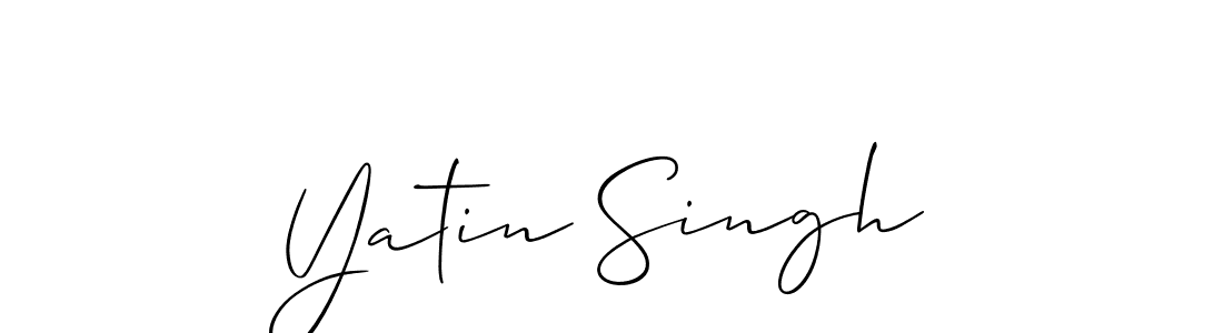 It looks lik you need a new signature style for name Yatin Singh. Design unique handwritten (Allison_Script) signature with our free signature maker in just a few clicks. Yatin Singh signature style 2 images and pictures png