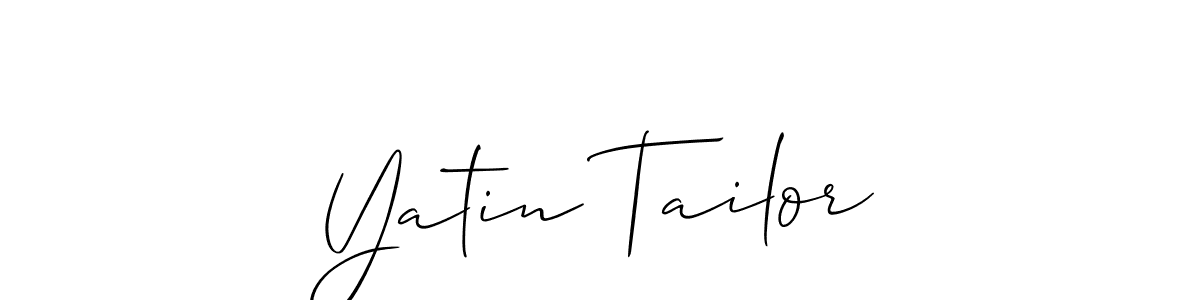 Also You can easily find your signature by using the search form. We will create Yatin Tailor name handwritten signature images for you free of cost using Allison_Script sign style. Yatin Tailor signature style 2 images and pictures png