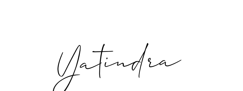 Also we have Yatindra name is the best signature style. Create professional handwritten signature collection using Allison_Script autograph style. Yatindra signature style 2 images and pictures png