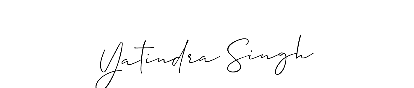 The best way (Allison_Script) to make a short signature is to pick only two or three words in your name. The name Yatindra Singh include a total of six letters. For converting this name. Yatindra Singh signature style 2 images and pictures png