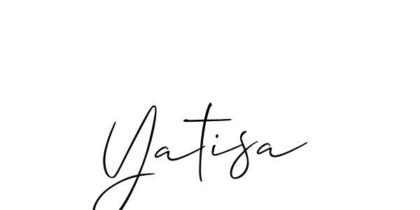 Best and Professional Signature Style for Yatisa. Allison_Script Best Signature Style Collection. Yatisa signature style 2 images and pictures png