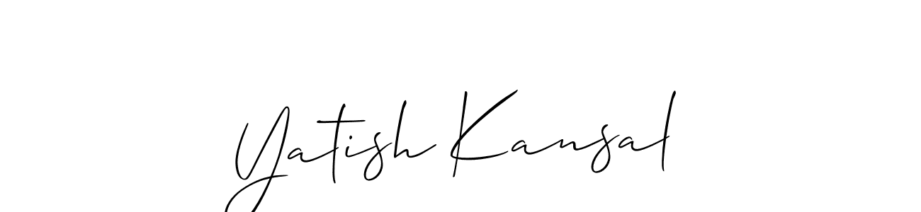 Check out images of Autograph of Yatish Kansal name. Actor Yatish Kansal Signature Style. Allison_Script is a professional sign style online. Yatish Kansal signature style 2 images and pictures png