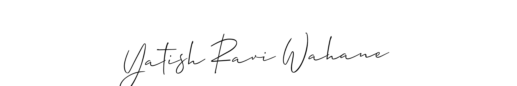 Once you've used our free online signature maker to create your best signature Allison_Script style, it's time to enjoy all of the benefits that Yatish Ravi Wahane name signing documents. Yatish Ravi Wahane signature style 2 images and pictures png