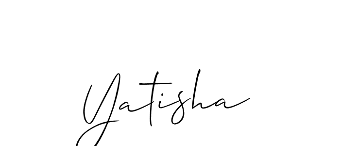 How to Draw Yatisha signature style? Allison_Script is a latest design signature styles for name Yatisha. Yatisha signature style 2 images and pictures png