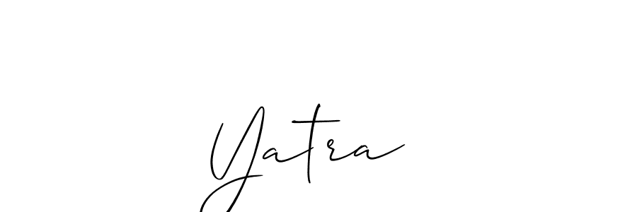 It looks lik you need a new signature style for name Yatra ⭐. Design unique handwritten (Allison_Script) signature with our free signature maker in just a few clicks. Yatra ⭐ signature style 2 images and pictures png