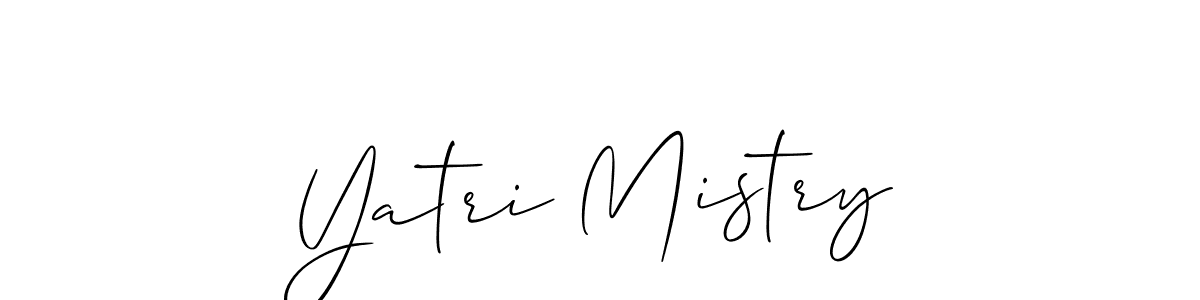 The best way (Allison_Script) to make a short signature is to pick only two or three words in your name. The name Yatri Mistry include a total of six letters. For converting this name. Yatri Mistry signature style 2 images and pictures png