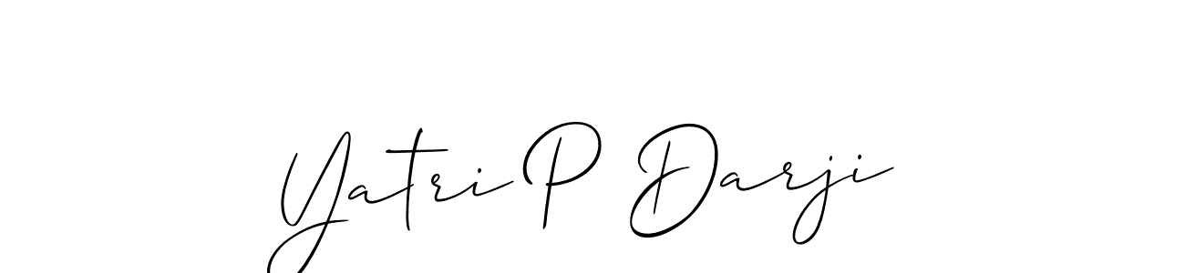 Best and Professional Signature Style for Yatri P Darji. Allison_Script Best Signature Style Collection. Yatri P Darji signature style 2 images and pictures png