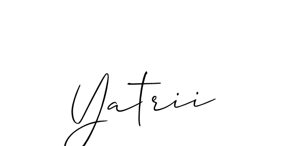 Best and Professional Signature Style for Yatrii. Allison_Script Best Signature Style Collection. Yatrii signature style 2 images and pictures png