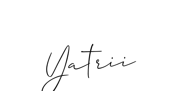 Best and Professional Signature Style for Yatrii. Allison_Script Best Signature Style Collection. Yatrii signature style 2 images and pictures png