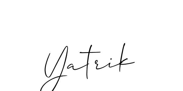 You should practise on your own different ways (Allison_Script) to write your name (Yatrik) in signature. don't let someone else do it for you. Yatrik signature style 2 images and pictures png