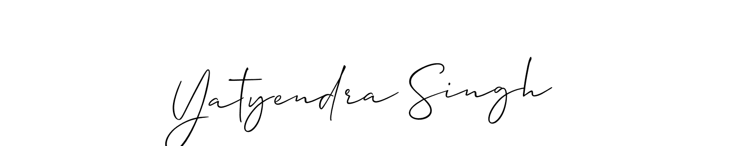 Create a beautiful signature design for name Yatyendra Singh. With this signature (Allison_Script) fonts, you can make a handwritten signature for free. Yatyendra Singh signature style 2 images and pictures png