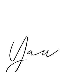 You should practise on your own different ways (Allison_Script) to write your name (Yau) in signature. don't let someone else do it for you. Yau signature style 2 images and pictures png