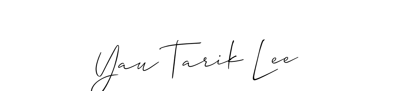 if you are searching for the best signature style for your name Yau Tarik Lee. so please give up your signature search. here we have designed multiple signature styles  using Allison_Script. Yau Tarik Lee signature style 2 images and pictures png