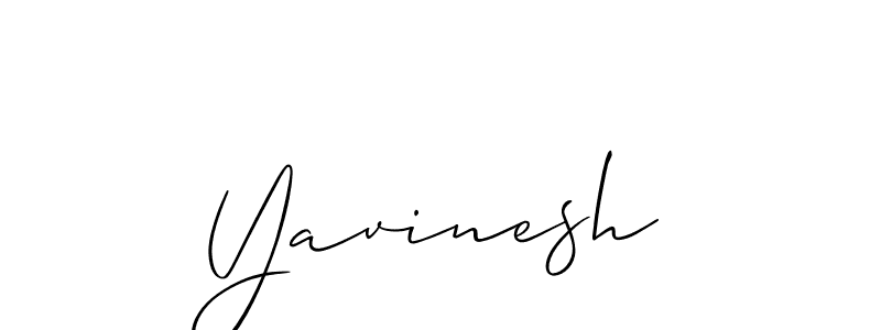 Yavinesh stylish signature style. Best Handwritten Sign (Allison_Script) for my name. Handwritten Signature Collection Ideas for my name Yavinesh. Yavinesh signature style 2 images and pictures png