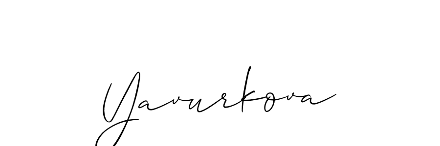 It looks lik you need a new signature style for name Yavurkova. Design unique handwritten (Allison_Script) signature with our free signature maker in just a few clicks. Yavurkova signature style 2 images and pictures png