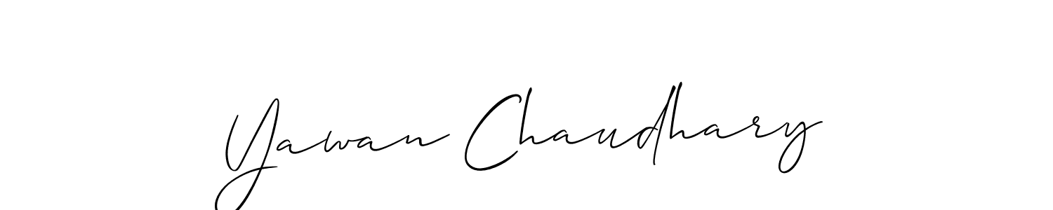 This is the best signature style for the Yawan Chaudhary name. Also you like these signature font (Allison_Script). Mix name signature. Yawan Chaudhary signature style 2 images and pictures png