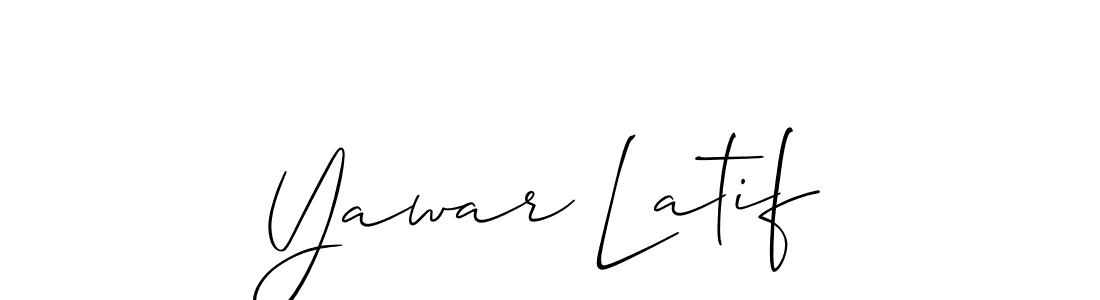 Best and Professional Signature Style for Yawar Latif. Allison_Script Best Signature Style Collection. Yawar Latif signature style 2 images and pictures png