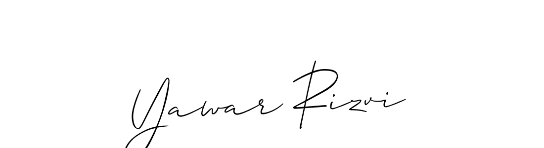 Make a short Yawar Rizvi signature style. Manage your documents anywhere anytime using Allison_Script. Create and add eSignatures, submit forms, share and send files easily. Yawar Rizvi signature style 2 images and pictures png