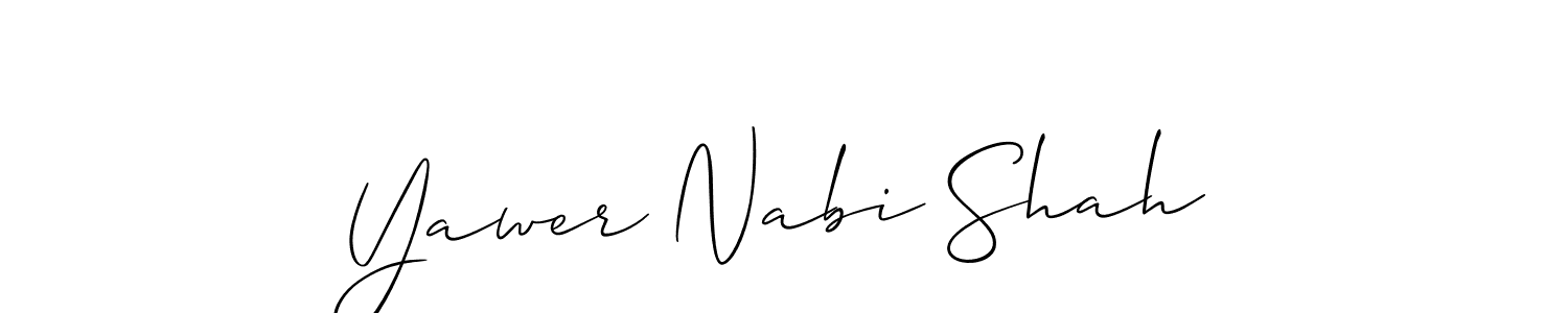 Check out images of Autograph of Yawer Nabi Shah name. Actor Yawer Nabi Shah Signature Style. Allison_Script is a professional sign style online. Yawer Nabi Shah signature style 2 images and pictures png