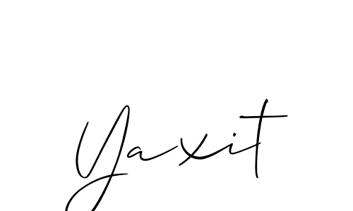 Similarly Allison_Script is the best handwritten signature design. Signature creator online .You can use it as an online autograph creator for name Yaxit. Yaxit signature style 2 images and pictures png