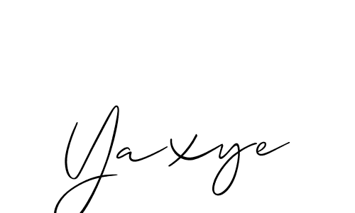 Once you've used our free online signature maker to create your best signature Allison_Script style, it's time to enjoy all of the benefits that Yaxye name signing documents. Yaxye signature style 2 images and pictures png