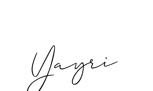 The best way (Allison_Script) to make a short signature is to pick only two or three words in your name. The name Yayri include a total of six letters. For converting this name. Yayri signature style 2 images and pictures png