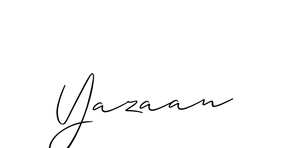Make a beautiful signature design for name Yazaan. Use this online signature maker to create a handwritten signature for free. Yazaan signature style 2 images and pictures png