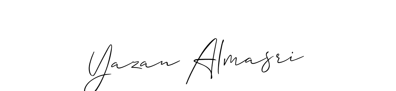 Design your own signature with our free online signature maker. With this signature software, you can create a handwritten (Allison_Script) signature for name Yazan Almasri. Yazan Almasri signature style 2 images and pictures png