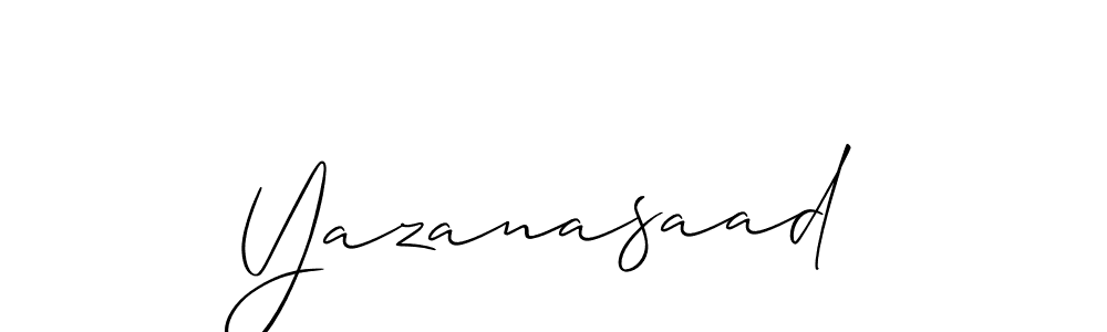 Yazanasaad stylish signature style. Best Handwritten Sign (Allison_Script) for my name. Handwritten Signature Collection Ideas for my name Yazanasaad. Yazanasaad signature style 2 images and pictures png