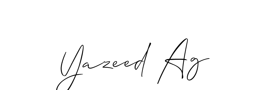 How to Draw Yazeed Ag signature style? Allison_Script is a latest design signature styles for name Yazeed Ag. Yazeed Ag signature style 2 images and pictures png