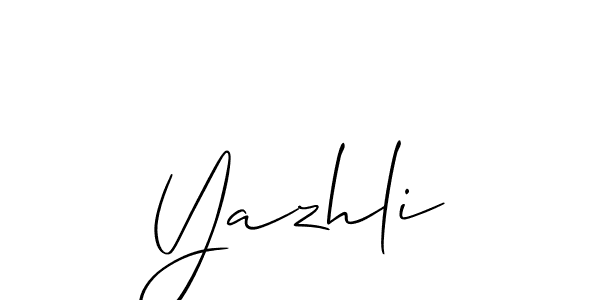 Make a beautiful signature design for name Yazhli. Use this online signature maker to create a handwritten signature for free. Yazhli signature style 2 images and pictures png