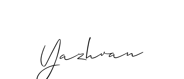 Make a short Yazhvan signature style. Manage your documents anywhere anytime using Allison_Script. Create and add eSignatures, submit forms, share and send files easily. Yazhvan signature style 2 images and pictures png