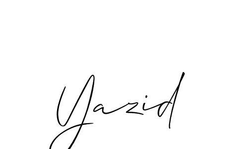 if you are searching for the best signature style for your name Yazid. so please give up your signature search. here we have designed multiple signature styles  using Allison_Script. Yazid signature style 2 images and pictures png