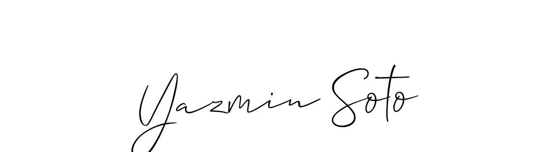 This is the best signature style for the Yazmin Soto name. Also you like these signature font (Allison_Script). Mix name signature. Yazmin Soto signature style 2 images and pictures png