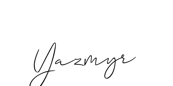 Also You can easily find your signature by using the search form. We will create Yazmyr name handwritten signature images for you free of cost using Allison_Script sign style. Yazmyr signature style 2 images and pictures png