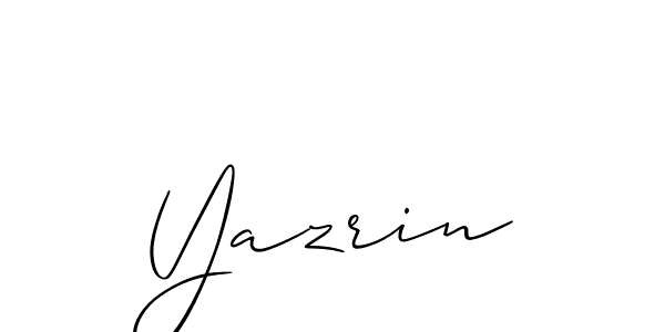 How to Draw Yazrin signature style? Allison_Script is a latest design signature styles for name Yazrin. Yazrin signature style 2 images and pictures png