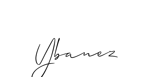 Create a beautiful signature design for name Ybanez. With this signature (Allison_Script) fonts, you can make a handwritten signature for free. Ybanez signature style 2 images and pictures png
