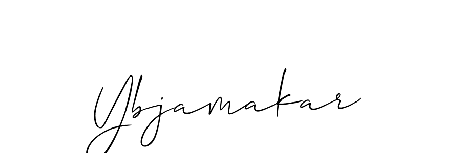 How to Draw Ybjamakar signature style? Allison_Script is a latest design signature styles for name Ybjamakar. Ybjamakar signature style 2 images and pictures png