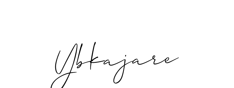 How to make Ybkajare signature? Allison_Script is a professional autograph style. Create handwritten signature for Ybkajare name. Ybkajare signature style 2 images and pictures png