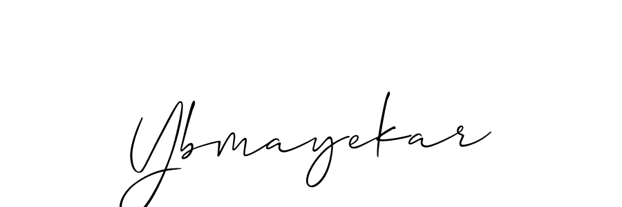 Make a short Ybmayekar signature style. Manage your documents anywhere anytime using Allison_Script. Create and add eSignatures, submit forms, share and send files easily. Ybmayekar signature style 2 images and pictures png