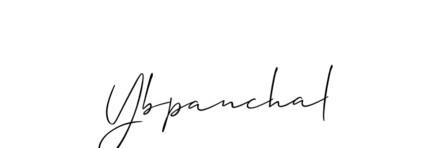 if you are searching for the best signature style for your name Ybpanchal. so please give up your signature search. here we have designed multiple signature styles  using Allison_Script. Ybpanchal signature style 2 images and pictures png