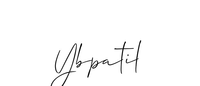 Design your own signature with our free online signature maker. With this signature software, you can create a handwritten (Allison_Script) signature for name Ybpatil. Ybpatil signature style 2 images and pictures png