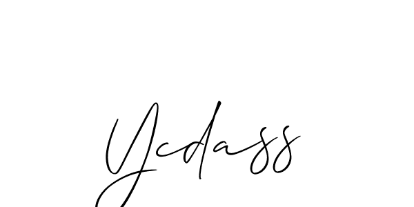 Similarly Allison_Script is the best handwritten signature design. Signature creator online .You can use it as an online autograph creator for name Ycdass. Ycdass signature style 2 images and pictures png