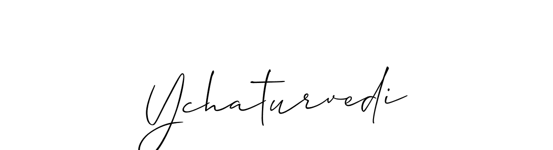 Make a short Ychaturvedi signature style. Manage your documents anywhere anytime using Allison_Script. Create and add eSignatures, submit forms, share and send files easily. Ychaturvedi signature style 2 images and pictures png
