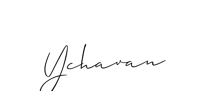 You should practise on your own different ways (Allison_Script) to write your name (Ychavan) in signature. don't let someone else do it for you. Ychavan signature style 2 images and pictures png