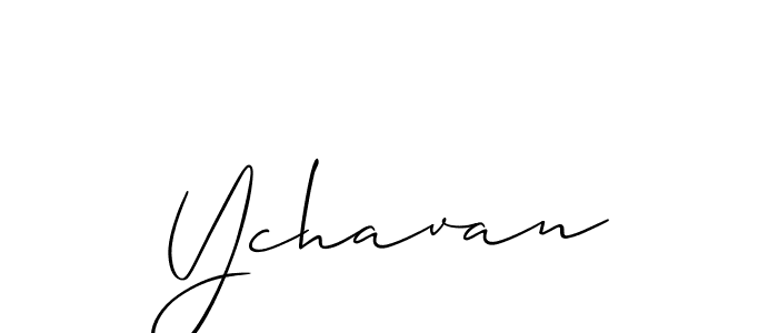 You should practise on your own different ways (Allison_Script) to write your name (Ychavan) in signature. don't let someone else do it for you. Ychavan signature style 2 images and pictures png