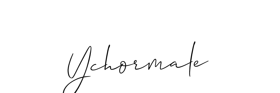 The best way (Allison_Script) to make a short signature is to pick only two or three words in your name. The name Ychormale include a total of six letters. For converting this name. Ychormale signature style 2 images and pictures png