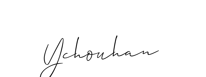 Also You can easily find your signature by using the search form. We will create Ychouhan name handwritten signature images for you free of cost using Allison_Script sign style. Ychouhan signature style 2 images and pictures png