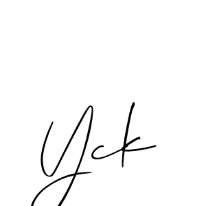 Once you've used our free online signature maker to create your best signature Allison_Script style, it's time to enjoy all of the benefits that Yck name signing documents. Yck signature style 2 images and pictures png